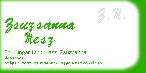 zsuzsanna mesz business card